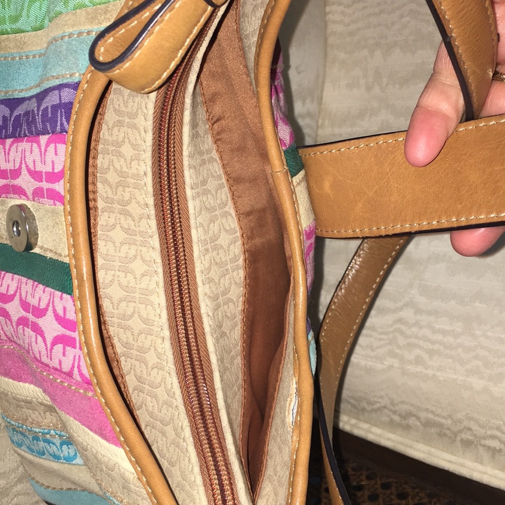 Fossil Signature Canvas Satchel - image 4